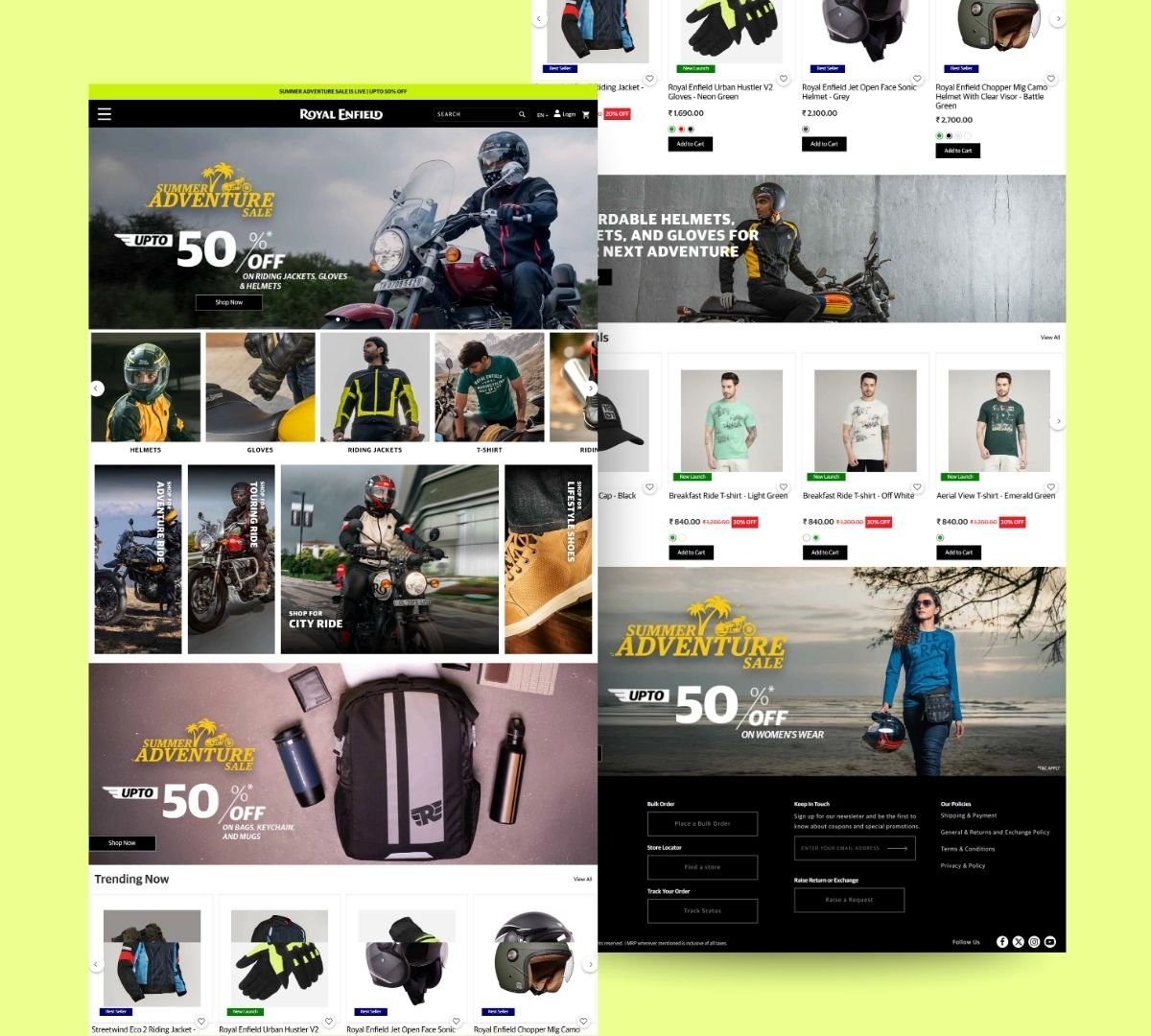 Bike Ride Website Design