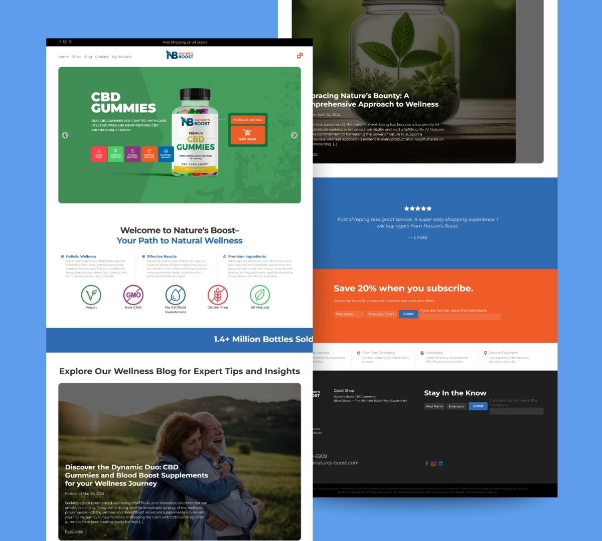 Shopify Store for Health & Medicine Brand