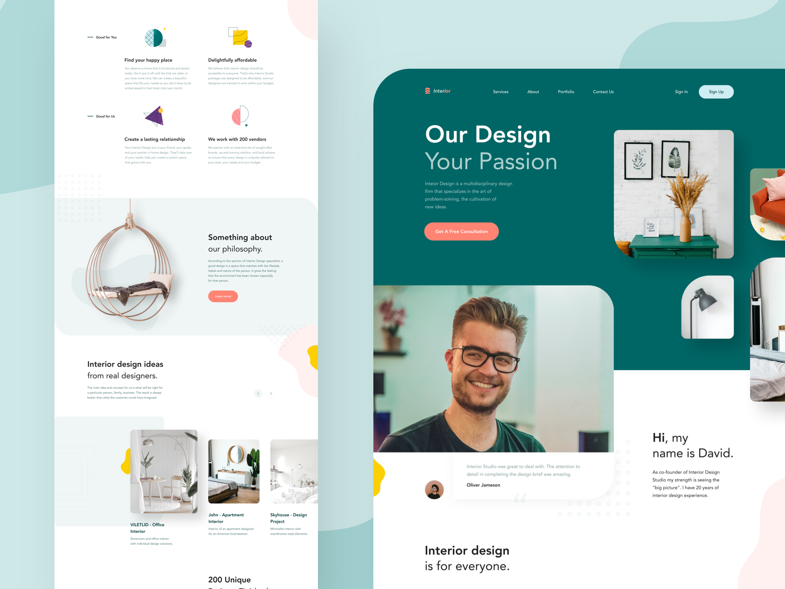website landing page design services in united kingdom
